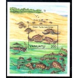 Vanuatú Tartarugas 1992 Bloco 37.823 Mint
