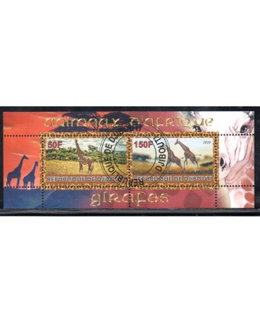 Gitafas 2010 Bloco República de Djibouti 37.838 Carimbo CTO