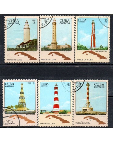 Faróis de Cuba Vários Anos 37.846 Carimbados