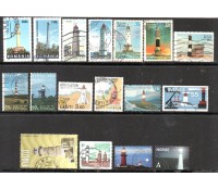 Farois Vários Países, 17 selos carimbados 37.847