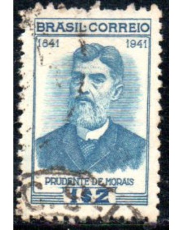 1942 C174  Centenário do Nascimento de Prudente de Morais 37.849 Carimbado, o carimbo poderá se outro