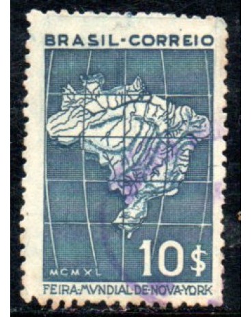 1940 C155 Feira Mundial de New York 37.851 Carimbado - O Carimbo poderá ser outro