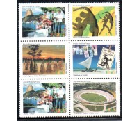 C2613/18 Setilha Ano do Brasil na França 37.852 mint - tem um selo repetido 