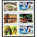 C2613/8 Sextilha Ano do Brasil na França. mint  ATENÇÃO:TEM UM SELO REPETIDO 37.853