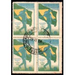 1950 A076 4º Campeonato Mudial de Futebol - Rio de Janeiro 37.872 Carimbado