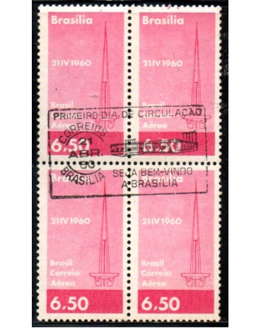 1960 A095 Inauguração de Brasília 37.875 Torre de TV