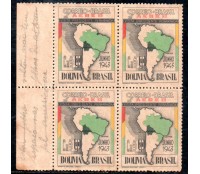 1943 A047 Visita do Presidente da Bolívia, Enrique Penãranda Del Castillo 37.877 Novo com abas na esquerda e inscrições a lapis, pontos de oxidação