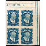 1949 A073 Franklin Delano Roosevelt 37.880 Quadra ova com abas superior e na direita