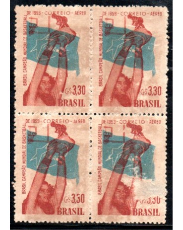 1959 A087 Campeão Mundial de Basquetebol 37.889 Nova