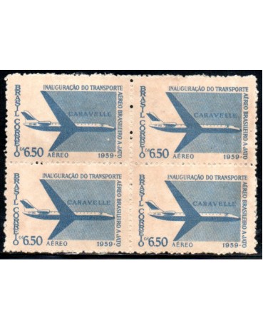 1959 A089 Inauguração do Transporte Aéreo Brasileiro a Jato 37.891 Nova