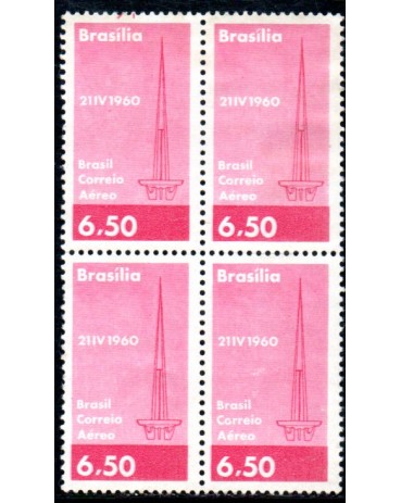 1960 A095 Inauguração de Brasília "Torre de TV" 37.896 Novo 