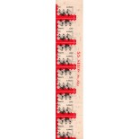 C795, A,B,C,D, Dia do Selo, Tira com 11 selos 37.909 mint, porém existe inscrições com lapis  37.909