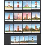 Faróis Alemanha Unificada - Mint Lote com 15 selos 37.921