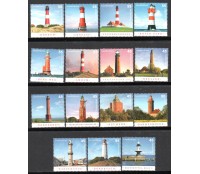 Faróis Alemanha Unificada - Mint Lote com 15 selos 37.921