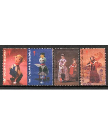 Venezuela Natal, 1 carimbado e  3 novos 37.923