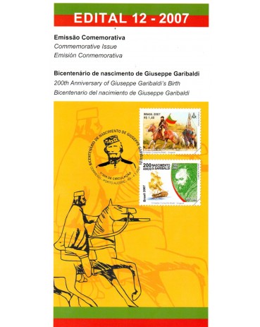 Maçonaria Edital 12 de 2007 Giuseppe Garibaldi 37.925