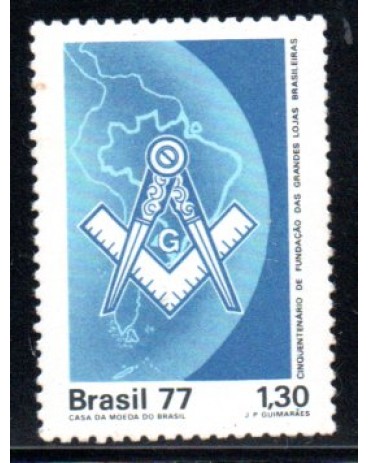 C996 Cinquentenário da Fundação das Grandes Lojas Brasileiras 1977 Mint 37.927