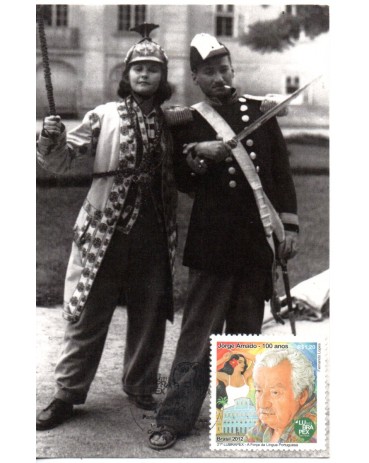 2012 Máximo Postal Jorge Amado e Zélia Gattai 37.930 Selo 2012