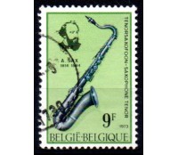 Bélgica 1973  Adolfe Sax, Inventor Belga do Saxofone 37.945 Carimbado
