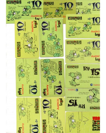 TLECARTOFILIA - Legalpacas - Americel Legal - 14 Cartões pré-pagos 37.951 Conjunto com 14 cts perfeitos