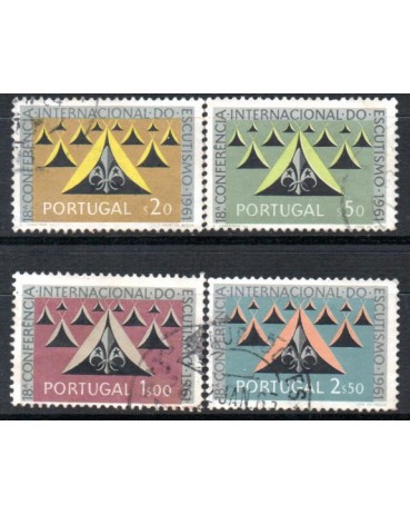 Escotismo Portugal 1961 série completa carimbados 37.998