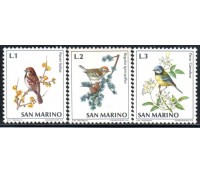 San Marino 1972 Aves Série Completa 38.000 Mint