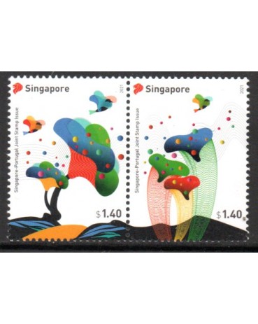 Singapura 2021 Se-Tenant 38.002 Mint