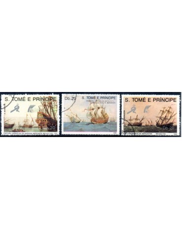 São Tomé e Principe 1989 Embarcações 38.019 Carimbo CTO