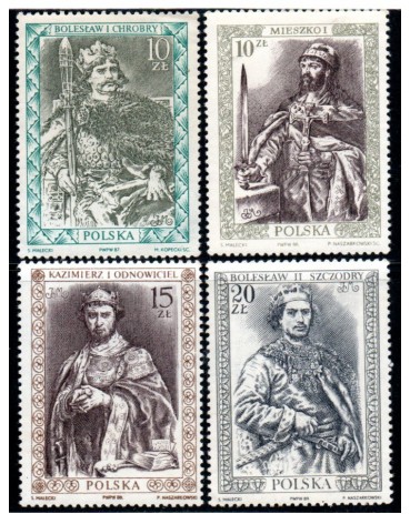Polônia "Galeria dos Reis Príncipes Poloneses" Mint, Emissões em 1986 a 1989 - 30.268