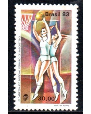 C1330 IX Campeonato Mundial de Basquetebol Feminino - São Paulo 38.044 Mint