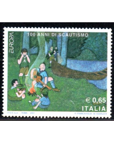 Ecotismo 100 anos do escotismo / Europa Cept Itália 2007 Novo 38.046