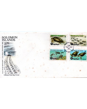 Ilhas Salomão 1997 Fdc Tartarurgas 38.052 Contém pontos de oxidação