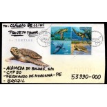 Ilhas Cook "Austrália" 2002 Carta Circulada Para Fernando de Noronha - PE 38.053
