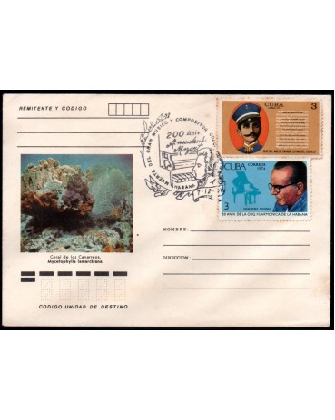 Cuba 1974 Cinquentenário da Orquestra Filarmonica 38.086 FDC