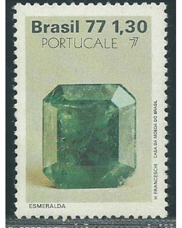 C1017 PEDRAS PRECIOSAS ESMERALDA 1977  NOVO 3141