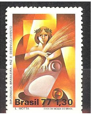 C1028 DIPLOMACIA BRASILEIRA 1977  NOVO  3154