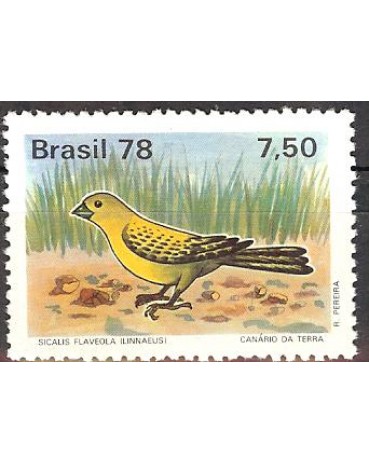 C1036 PÁSSAROS BARSILEIROS - FLAVEOLA- Mint  3164