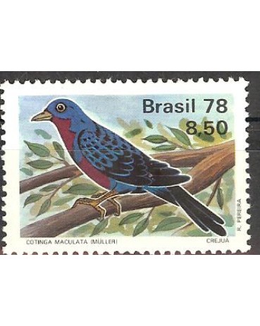 C1037 PÁSSAROS BARSILEIROS - COTINGA - Mint 3166