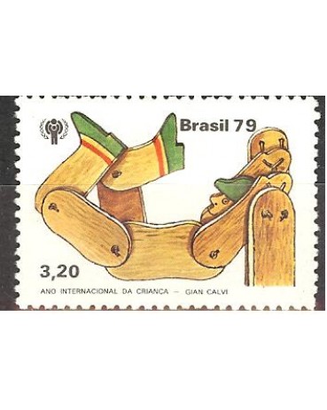 C1123 BONECO DE PAU 1979 NOVO 3290