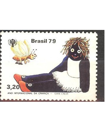 C1124 BONECA DE PANO 1979 NOVO 3295