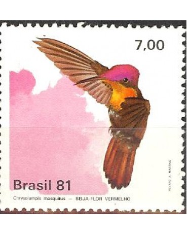 C1199 - BEIJA-FLORES - VERMELHA - Novo  3402