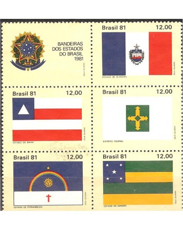 C1231/1235 BANDEIRAS DOS ESTADOS I 3444 mint