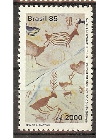 C1457  PINTURAS RUPESTRES - SANT. DO RIACHO  - 1985 - 3666 mint