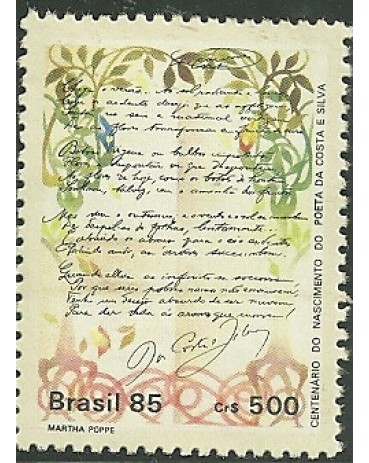 C1505  POETA COSTA E SILVA - N