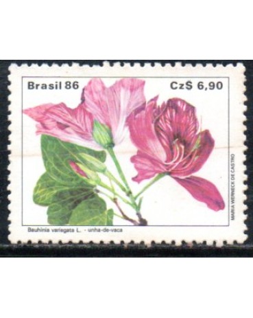 C1525   FLORA BRASILEIRA - UNHA-DE-VACA 1986  NOVO 3758