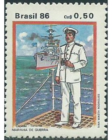 C1539  UNIFORMES MILITARES - MARINHA 1986  NOVO 3778