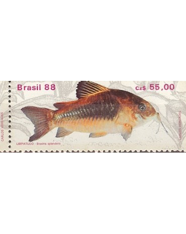 C1613   PEIXES DE ÁGUA DOCE -  LIMPA TUDO 1988  NOVO  3902