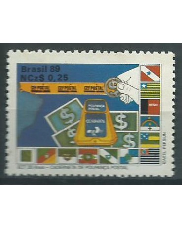 C1624  20 ANOS ECT - CAIXA DE COLETA - NOVO 3920  - 1989