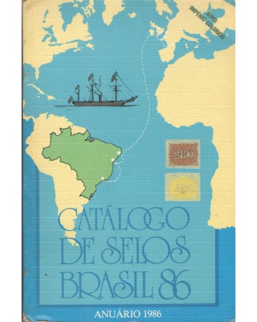 1986 CATÁLOGO RHM 1986 DE SELOS DO BRASIL - USADO. BEM CONSERVADO 4314  Consulte Frete