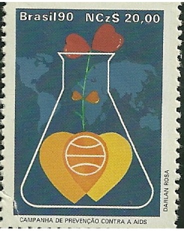 C1676 - PREV.CONTRA A AIDS 1990 MINT 4718